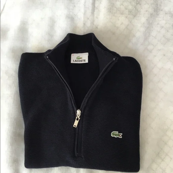 COPY - LACOSTEMen’s Knitwear Quarter Zip Sweater